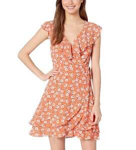 Sanctuary Johanna Floral Wrap-Front Dress SIZE XS